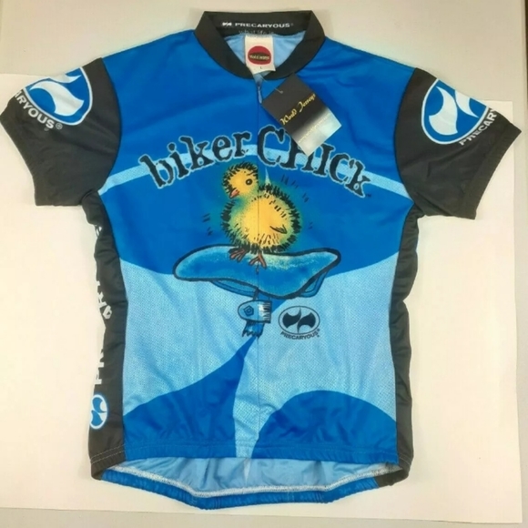 biker chick cycling jersey